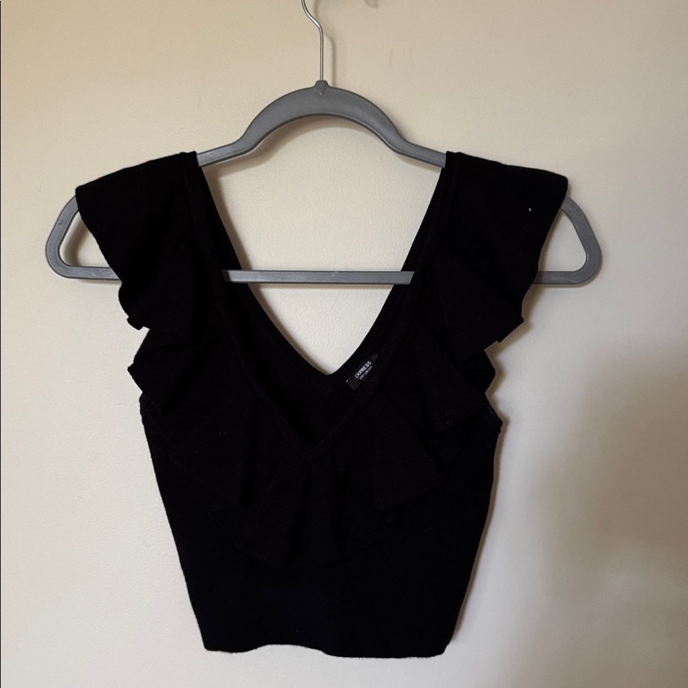 Express Black Body Contour Top